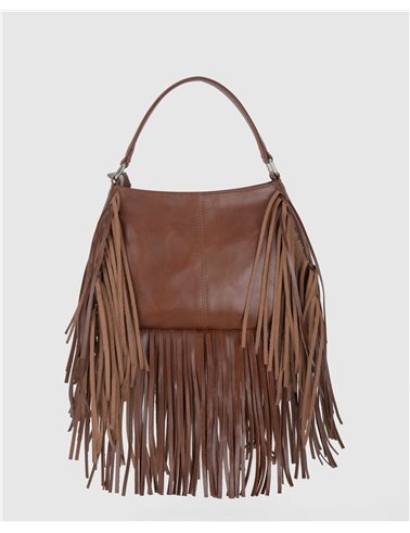 Bolso Betty Fringe Cuero