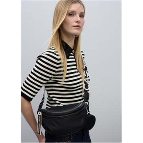 Bolso Riñonera Nylon Negro