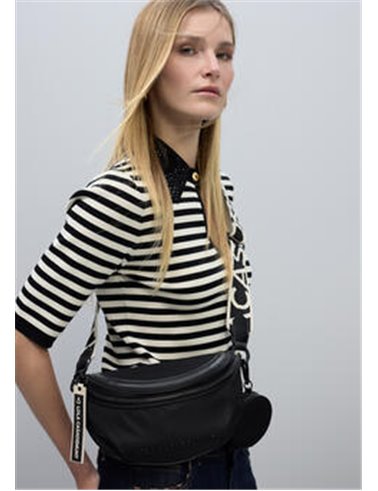 Bolso Riñonera Nylon Negro