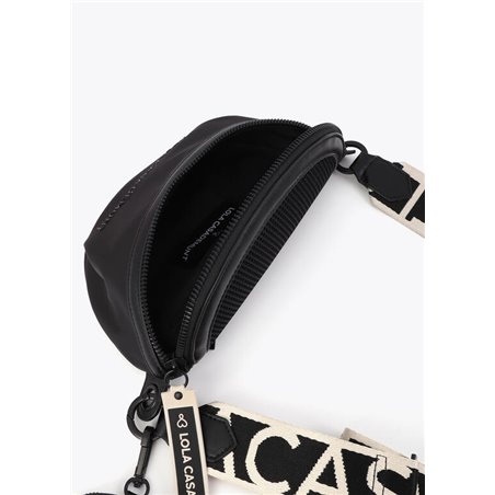 Bolso Riñonera Nylon Negro