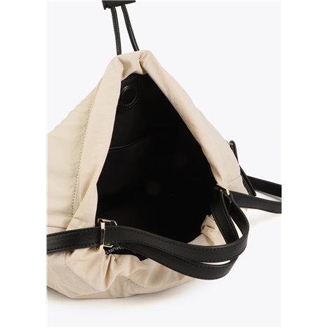 Bolso Mochila Nylon Beig