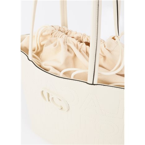 Bolso Shopper Logotipo Beig
