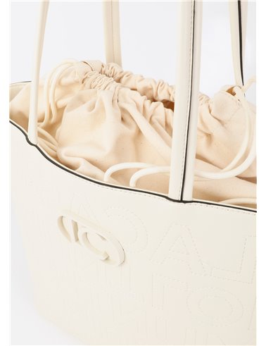 Bolso Shopper Logotipo Beig