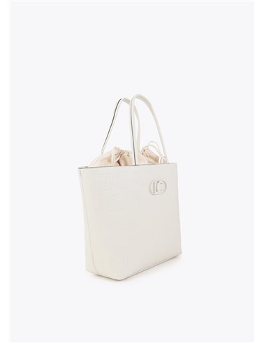 Bolso Shopper Logotipo Beig