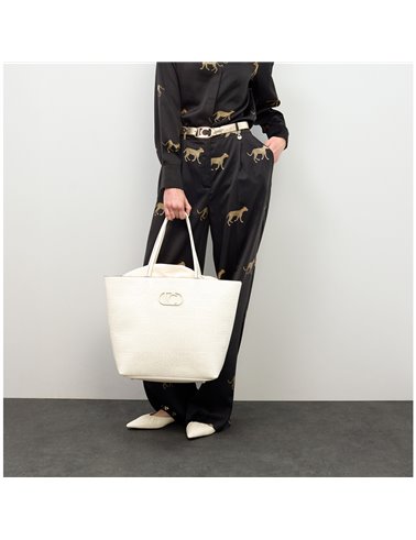 Bolso Shopper Logotipo Beig