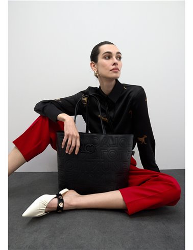 Bolso Shopper Logotipo Negro