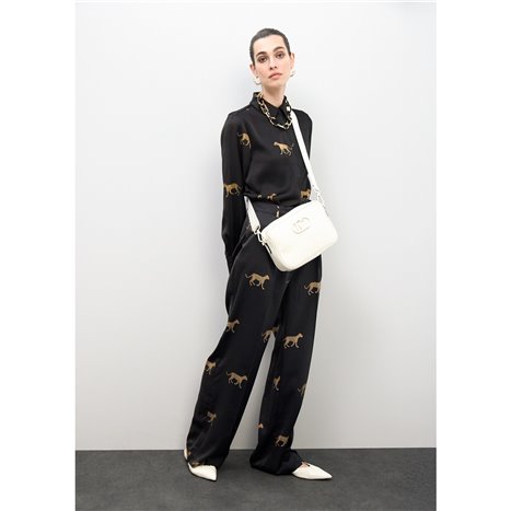 Bolso Bandolera Logotipo Beig