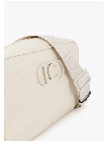 Bolso Bandolera Logotipo Beig