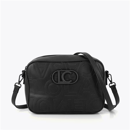 Bolso Bandolera Logotipo Negro