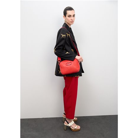 Bolso Bandolera Logotipo Rojo