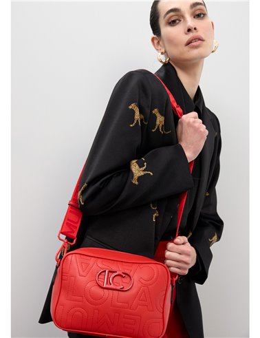 Bolso Bandolera Logotipo Rojo