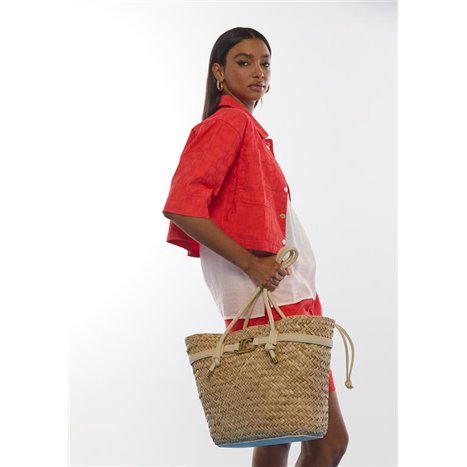 Bolso Capazo Nudo Blanco