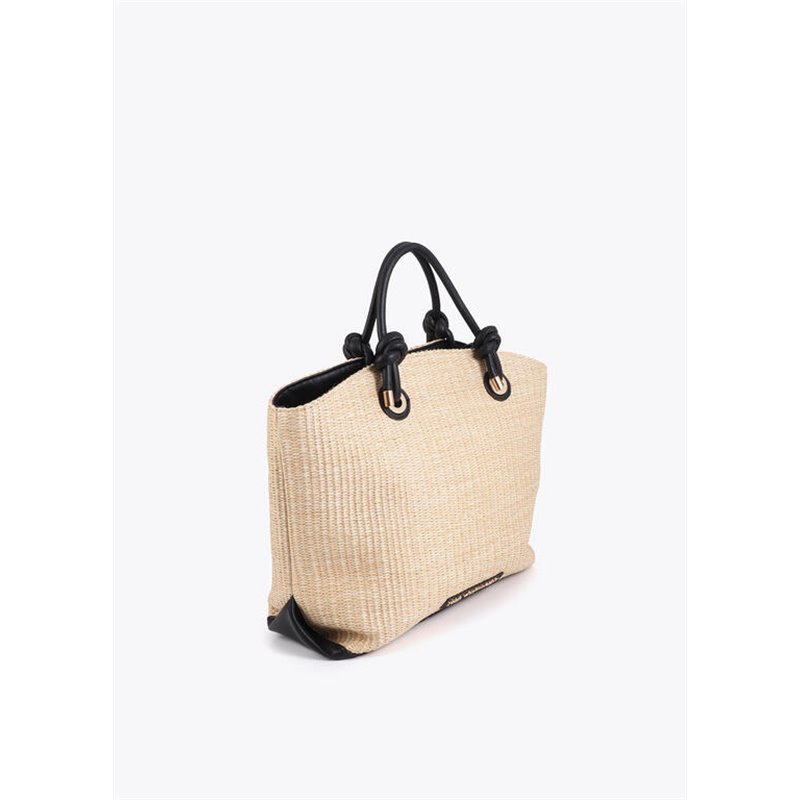 Bolso Capazo Rafia Beig