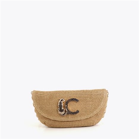 Bolso Cartera Lc Rafia Beig Bolso Cartera Lc Rafia Beig