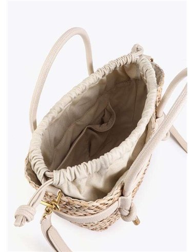 Bolso Mini Capazo  Blanco