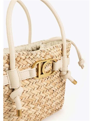 Bolso Mini Capazo  Blanco