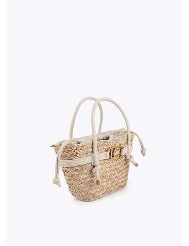 Bolso Mini Capazo  Blanco