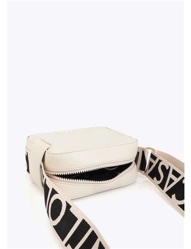 Bolso Bandolera Asa Nylon Beig