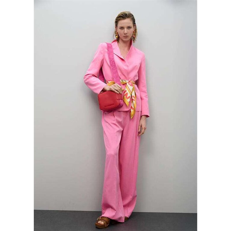 Bolso Bandolera Asa Nylon Rojo