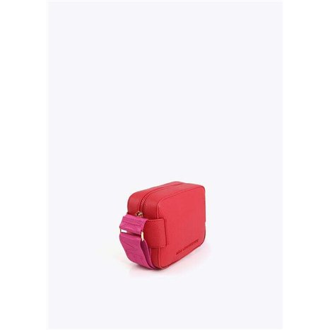 Bolso Bandolera Asa Nylon Rojo