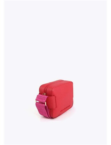 Bolso Bandolera Asa Nylon Rojo