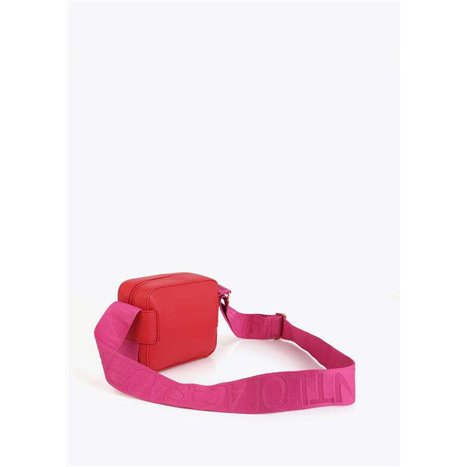 Bolso Bandolera Asa Nylon Rojo