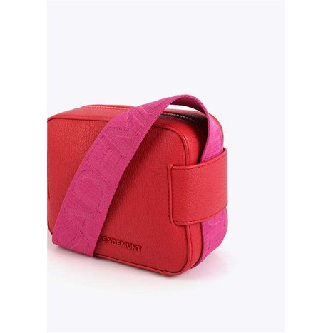 Bolso Bandolera Asa Nylon Rojo