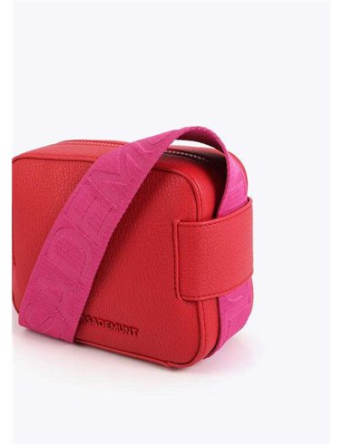 Bolso Bandolera Asa Nylon Rojo