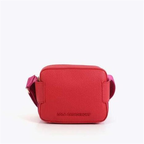 Bolso Bandolera Asa Nylon Rojo