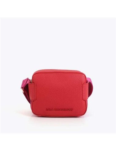 Bolso Bandolera Asa Nylon Rojo