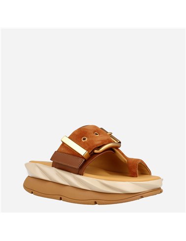 Sandalia Mellow Glow Cuero