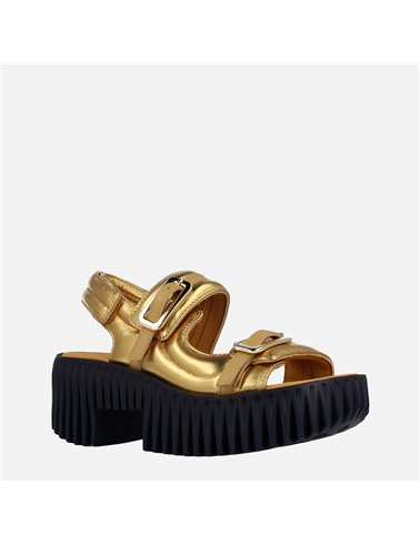 Sandalia Plia Kiko Oro