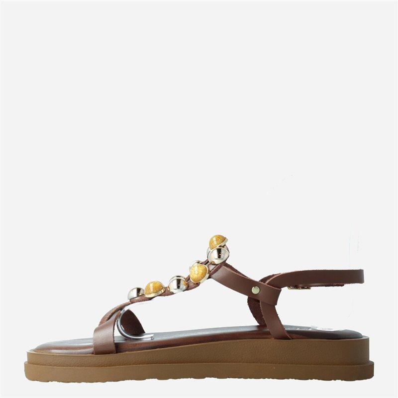 Sandalia Medina Marrón