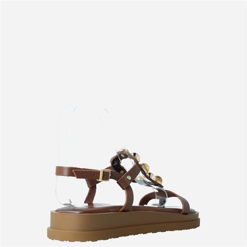 Sandalia Medina Marrón