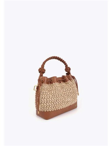 Bolso Judas Rafia Marrón