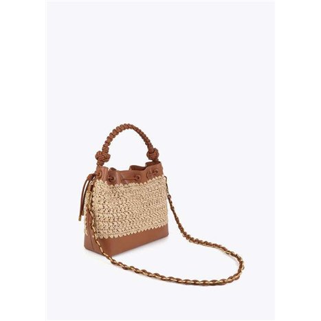 Bolso Judas Rafia Marrón