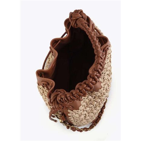 Bolso Judas Rafia Marrón