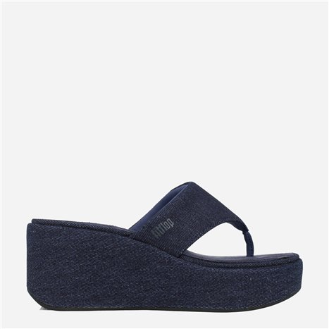 Sandalia Platform Denim Tejano