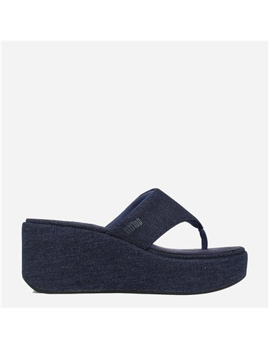 Sandalia Platform Denim Tejano