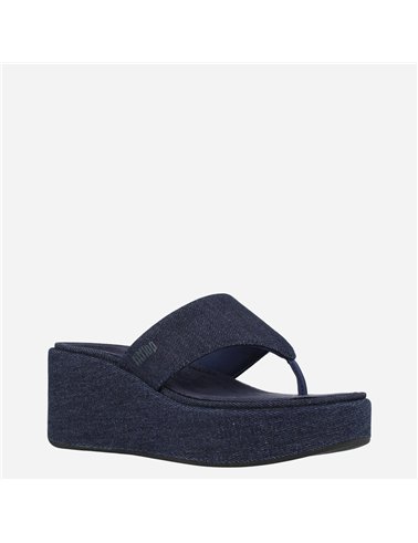 Sandalia Platform Denim Tejano