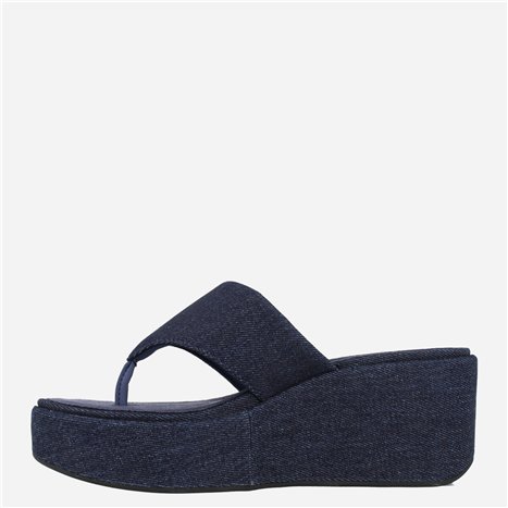 Sandalia Platform Denim Tejano Sandalia Platform Denim Tejano