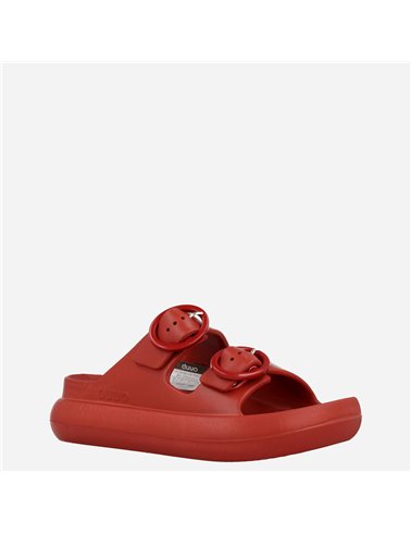 Sandalia Curvi Eva Rojo