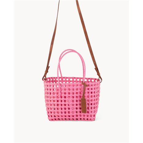 Bolso Trenzado Rosa
