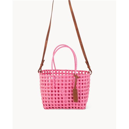 Bolso Trenzado Rosa
