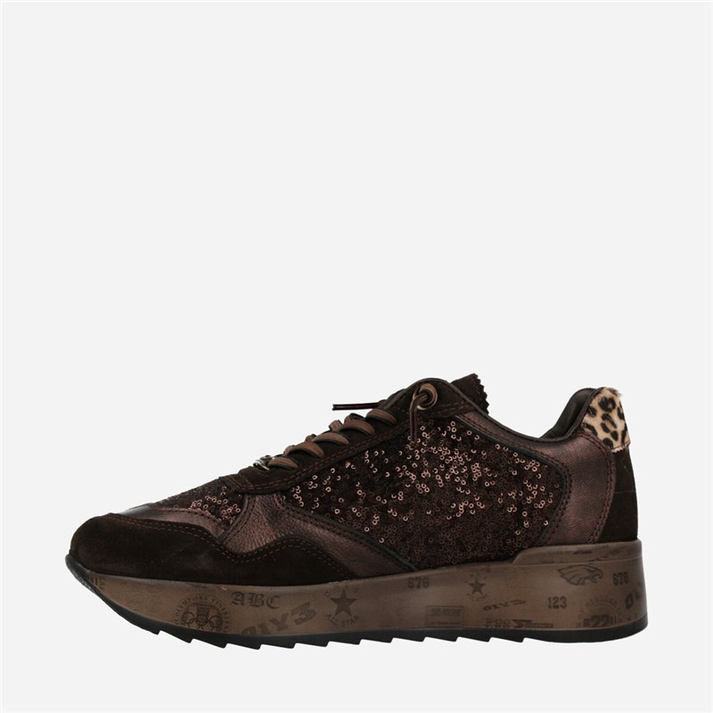 Sneaker Paillete Marrón