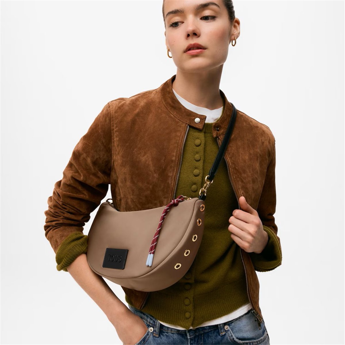 Bolso Bandolera M Empire Taupe