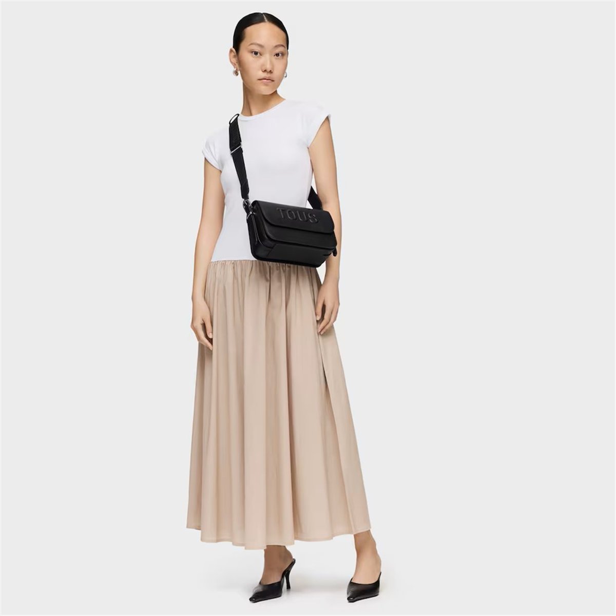 Bolso Bandolera M Brenda Negro