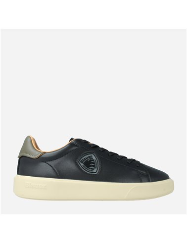 Sneaker Buck14 Lea Negro