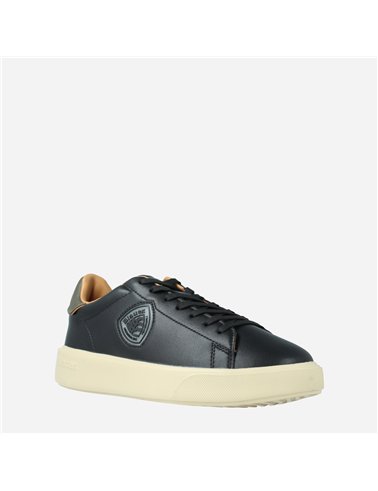 Sneaker Buck14 Lea Negro