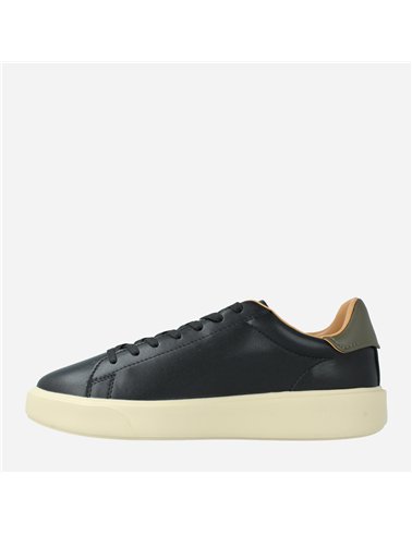 Sneaker Buck14 Lea Negro